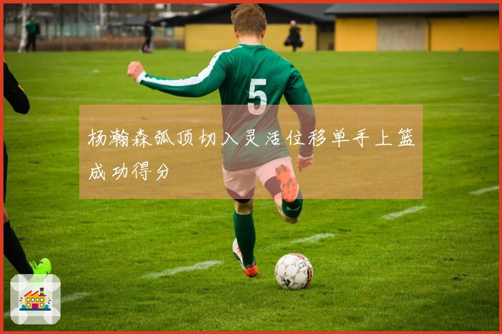 杨瀚森弧顶切入灵活位移单手上篮成功得分